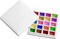 20 Wells Porcelain Paint Palette with Cover Ceramic Palette Mixing Tray for Painting Watercolor Gouache Color Mixing Painting Palette Hobby and Crafts